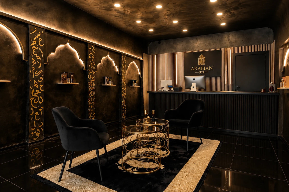 Interno della boutique Arabian 971