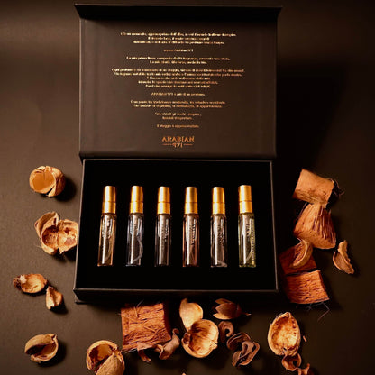 Arabian971™ – Cofanetto Campioni Fragranze Premium (30 ml) – 6 Tester Premium da 5 ml