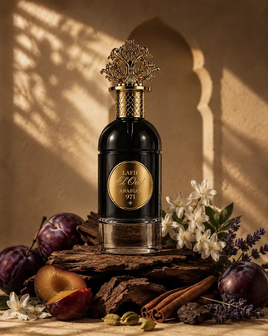 Lafif El Oud con legno di oud, prugne, gelsomino e cannella