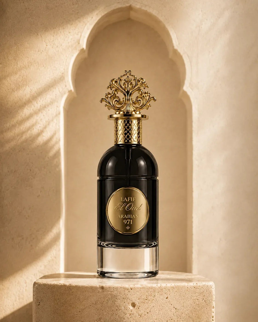 Lafif El Oud nella nicchia in travertino